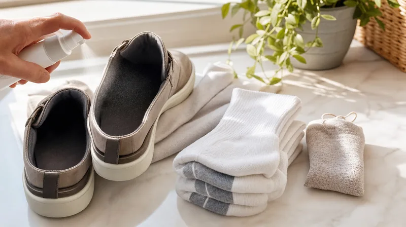 Schuhe gegen Nagelpilz desinfizieren zur Vorbeugung von Rückfällen